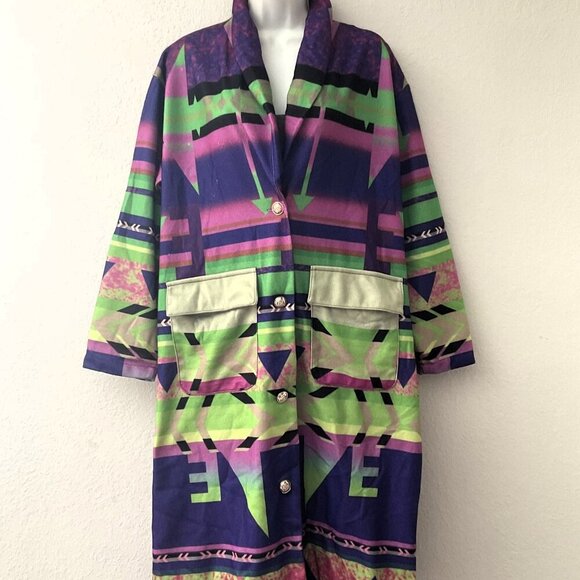 MISSLOOK BOHO TRENCH COAT LARGE - Picture 2 of 12